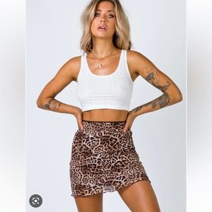 princess polly cheetah skirt